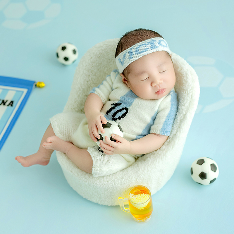Infant Photography Props Outfit - Футбольная детская тема, реквизит для фотосъемки
