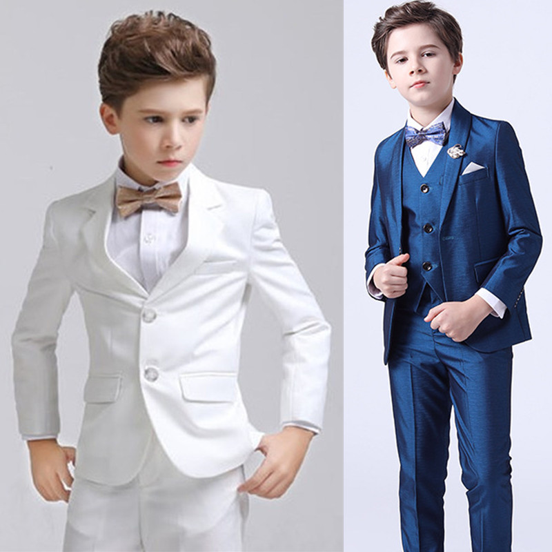 Baby Boy Suit Set Baptism - 3 шт./комплект, белый блейзер и брюки