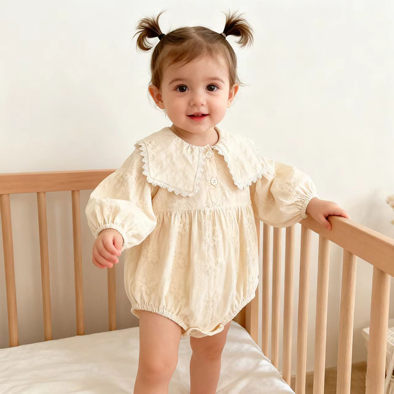 Newborn Baby Girl Romper Floral - Весенний милый цельный комбинезон принцессы для