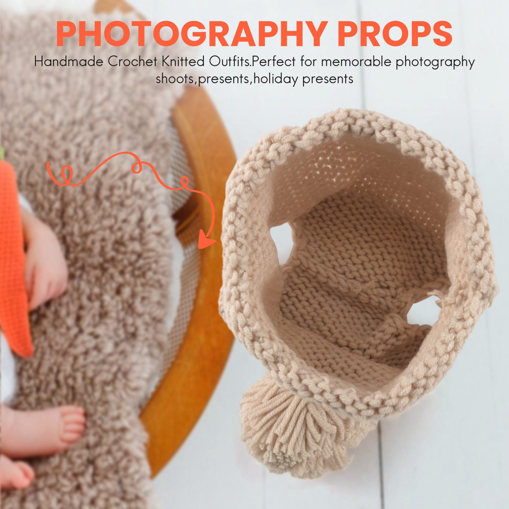 F-3C реквизит для фотосъемки н – обзор и цена Infant Photography Props Outfit