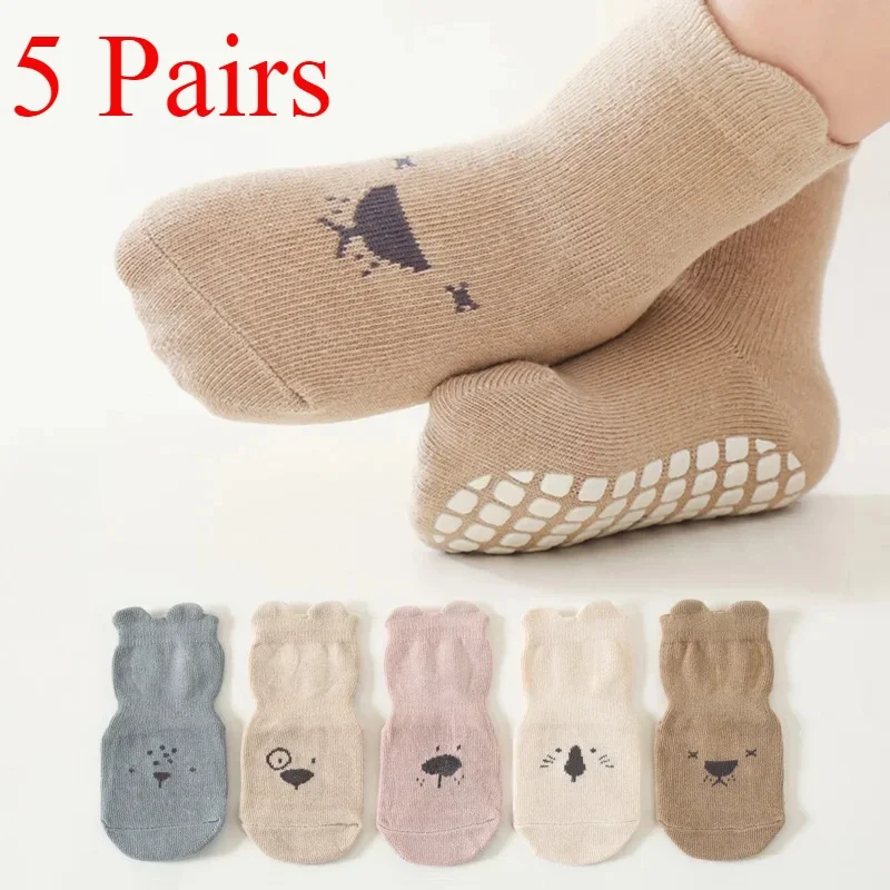 3/5 пар дышащих повседневных н – обзор и цена Unisex Baby Socks Non Slip