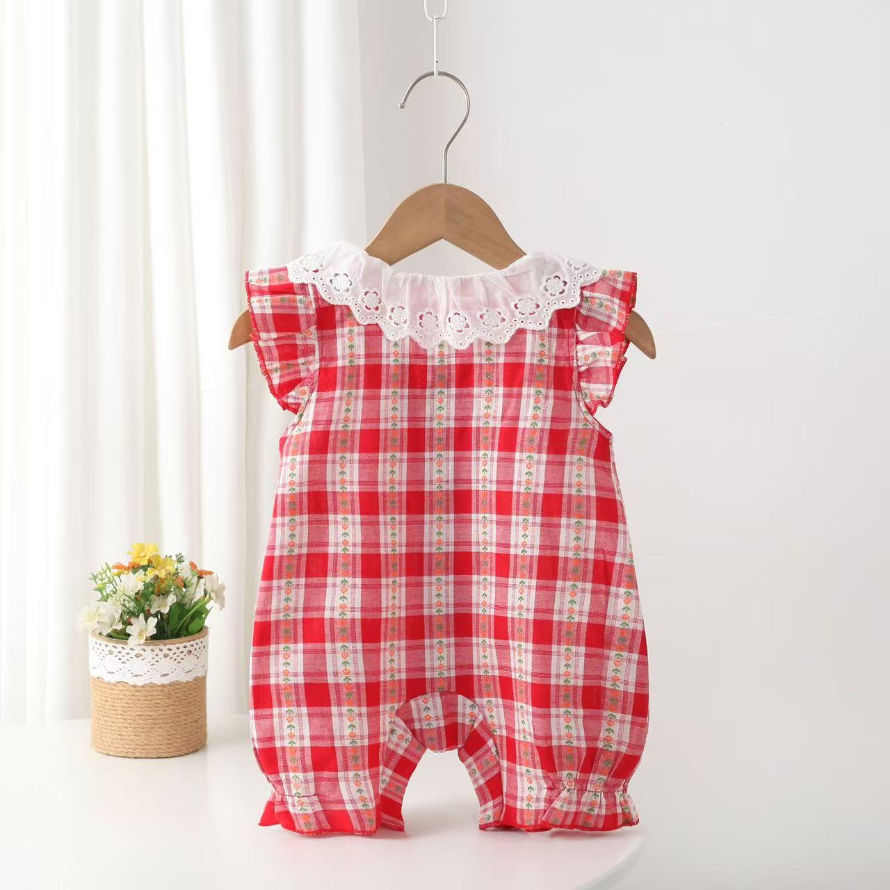 Красный клетчатый комбинезон д – обзор и цена Newborn Baby Girl Romper Floral
