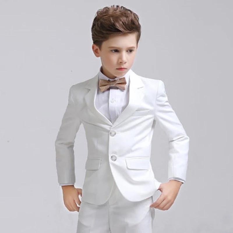3 шт./комплект, белый блейзер  – обзор и цена Baby Boy Suit Set Baptism